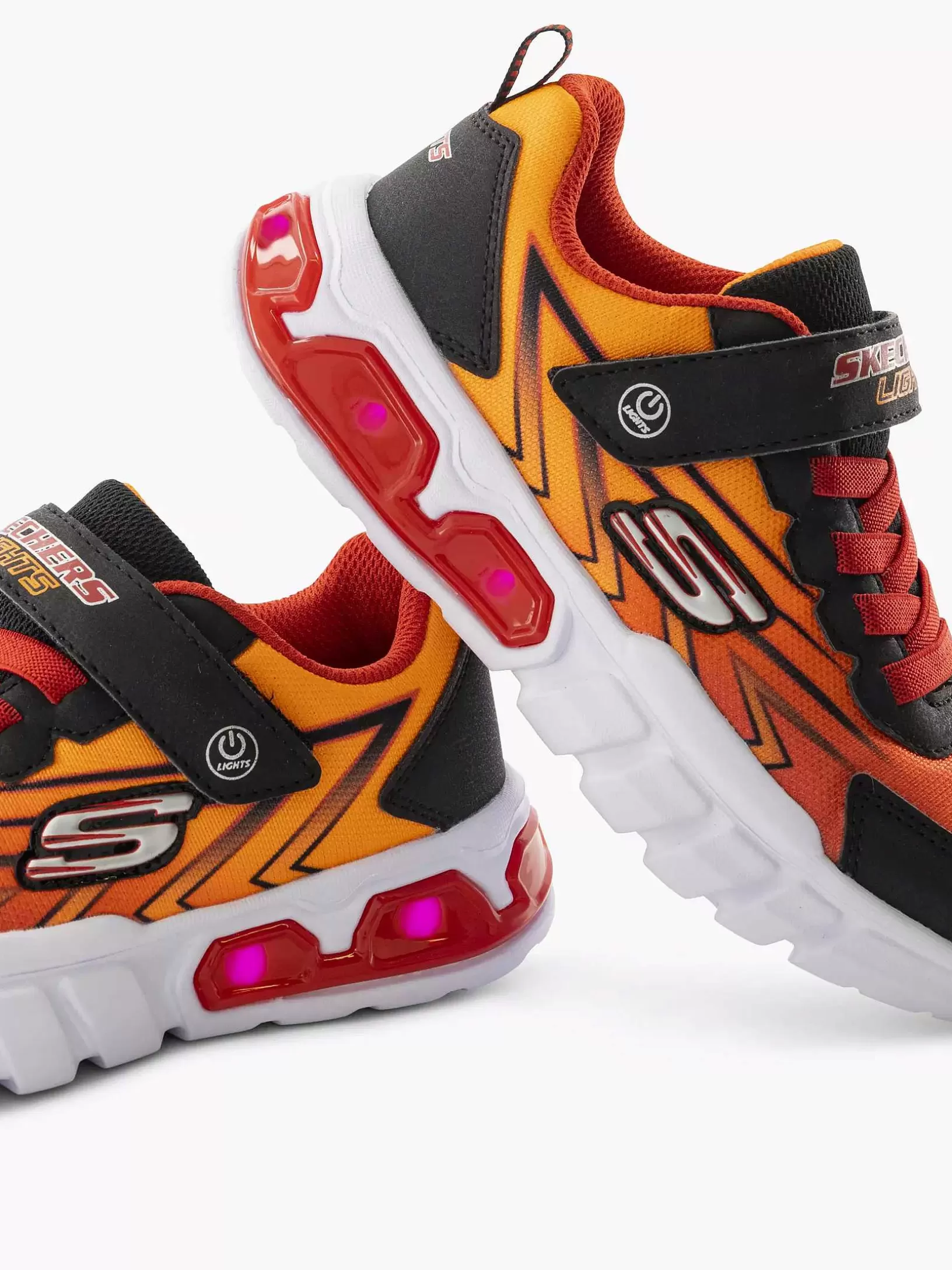 Children Skechers Orange Sneaker Lights