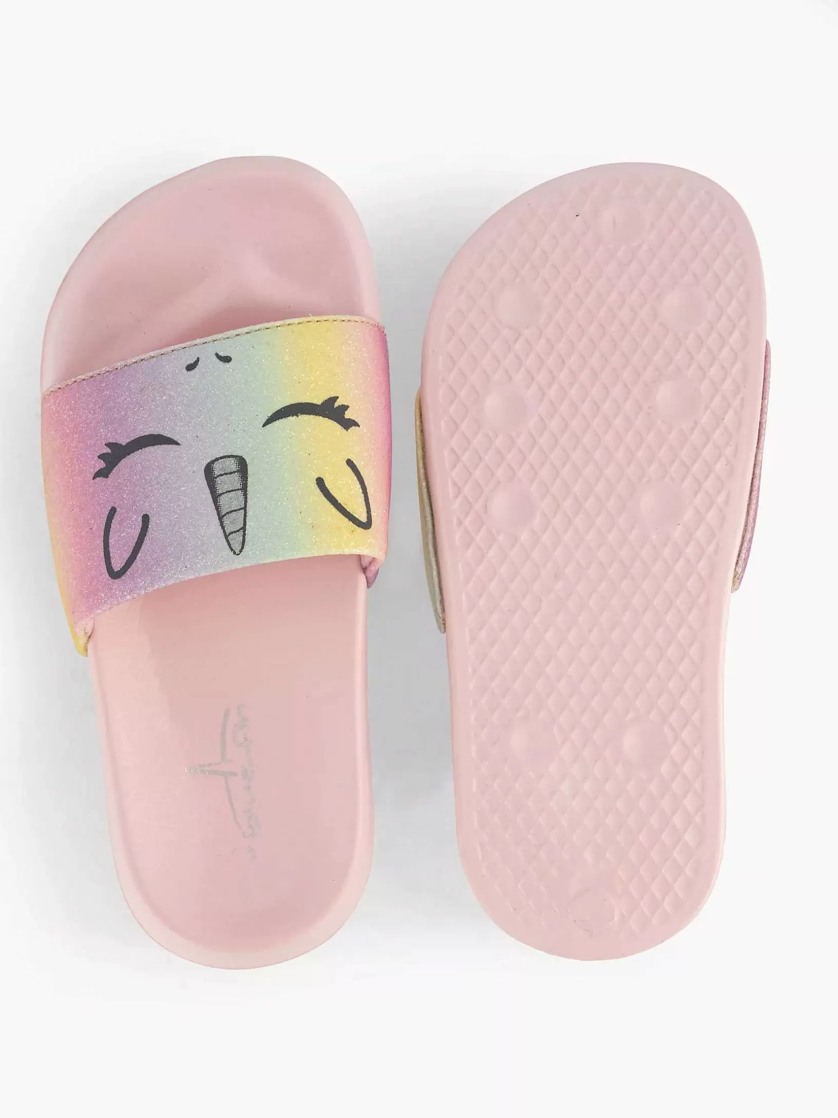 Children Blue Fin Pink Unicorn Bath Slipper