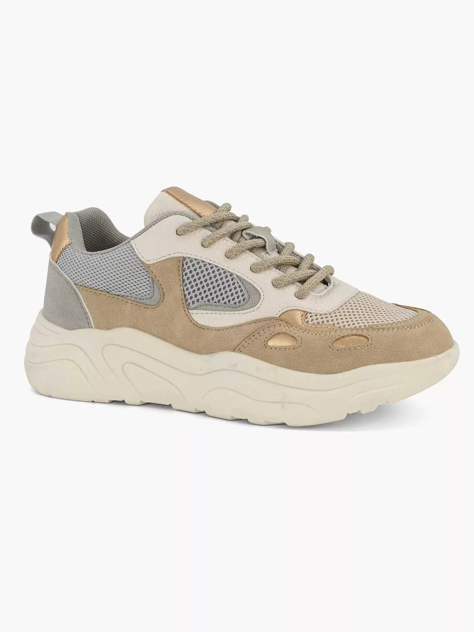 Ladies Oxmox Taupe Chunky Sneaker