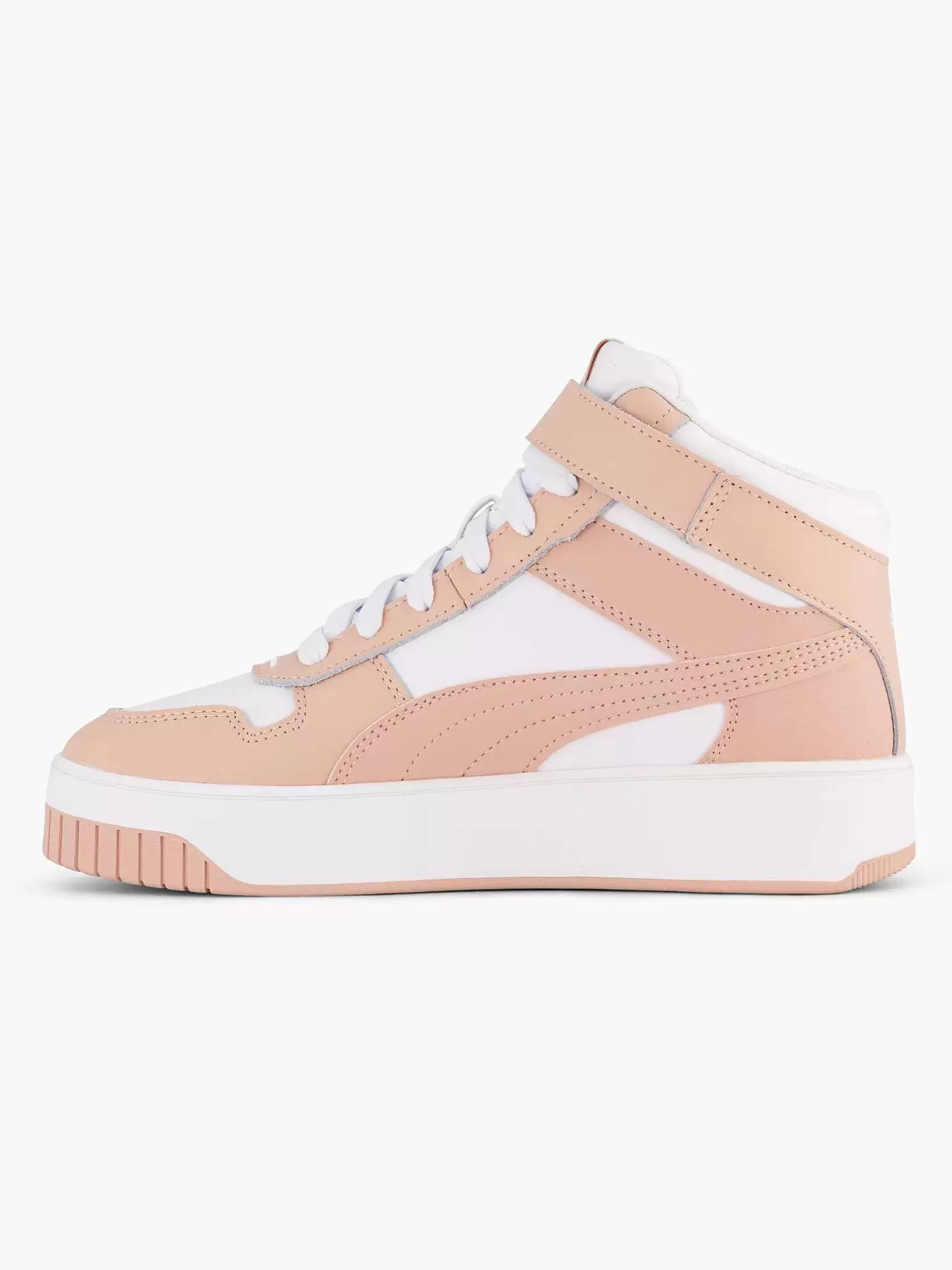 Ladies Puma White Carina Street Mid