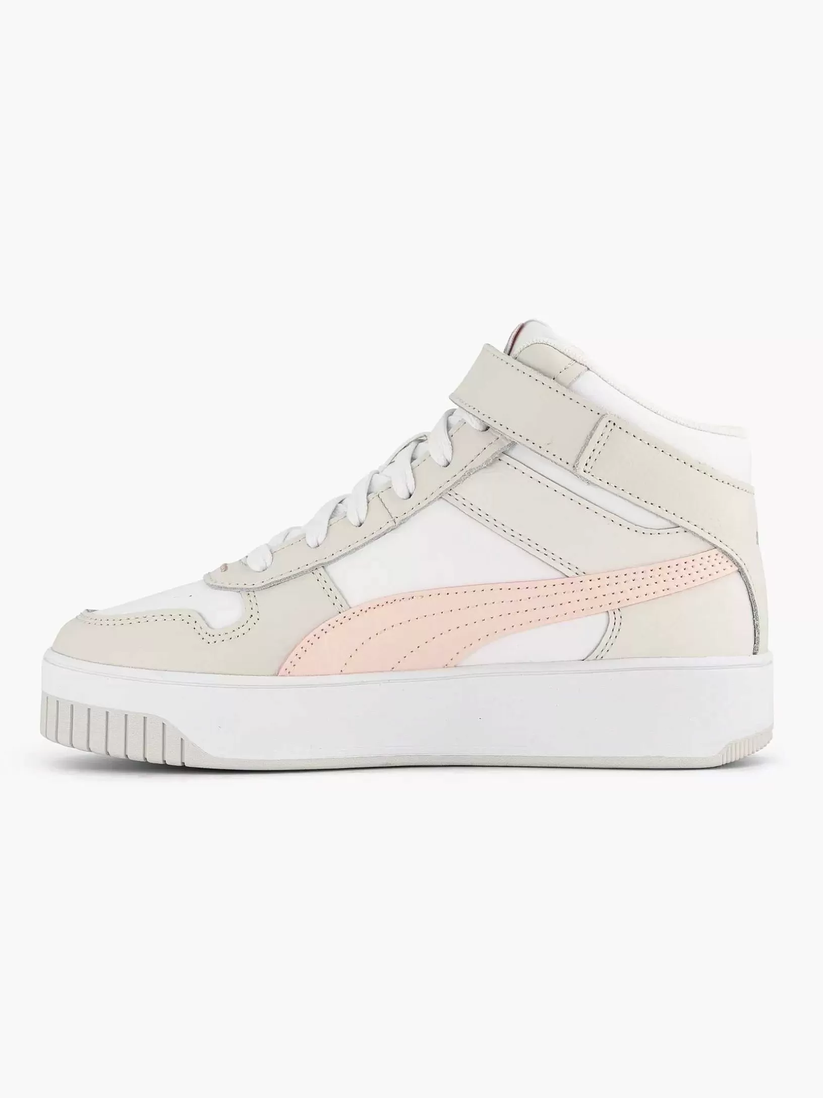 Ladies Puma White Carina Street Mid