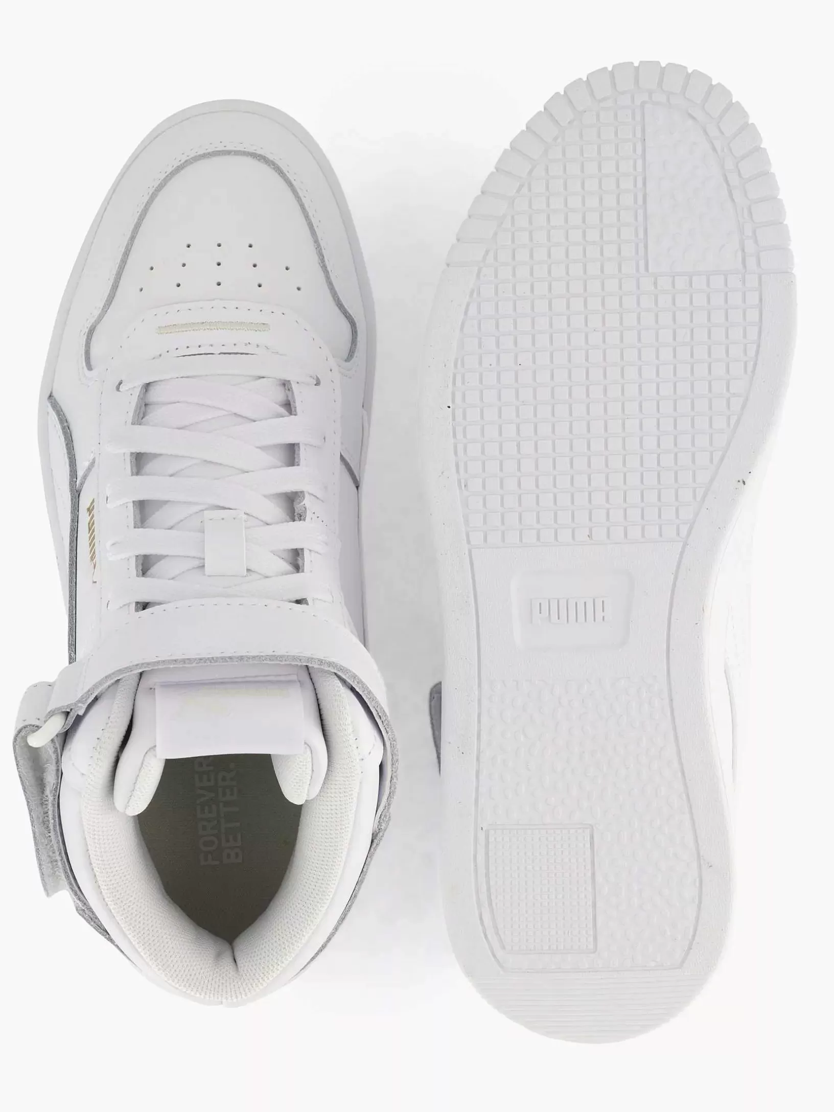 Ladies Puma White Carina Street Mid