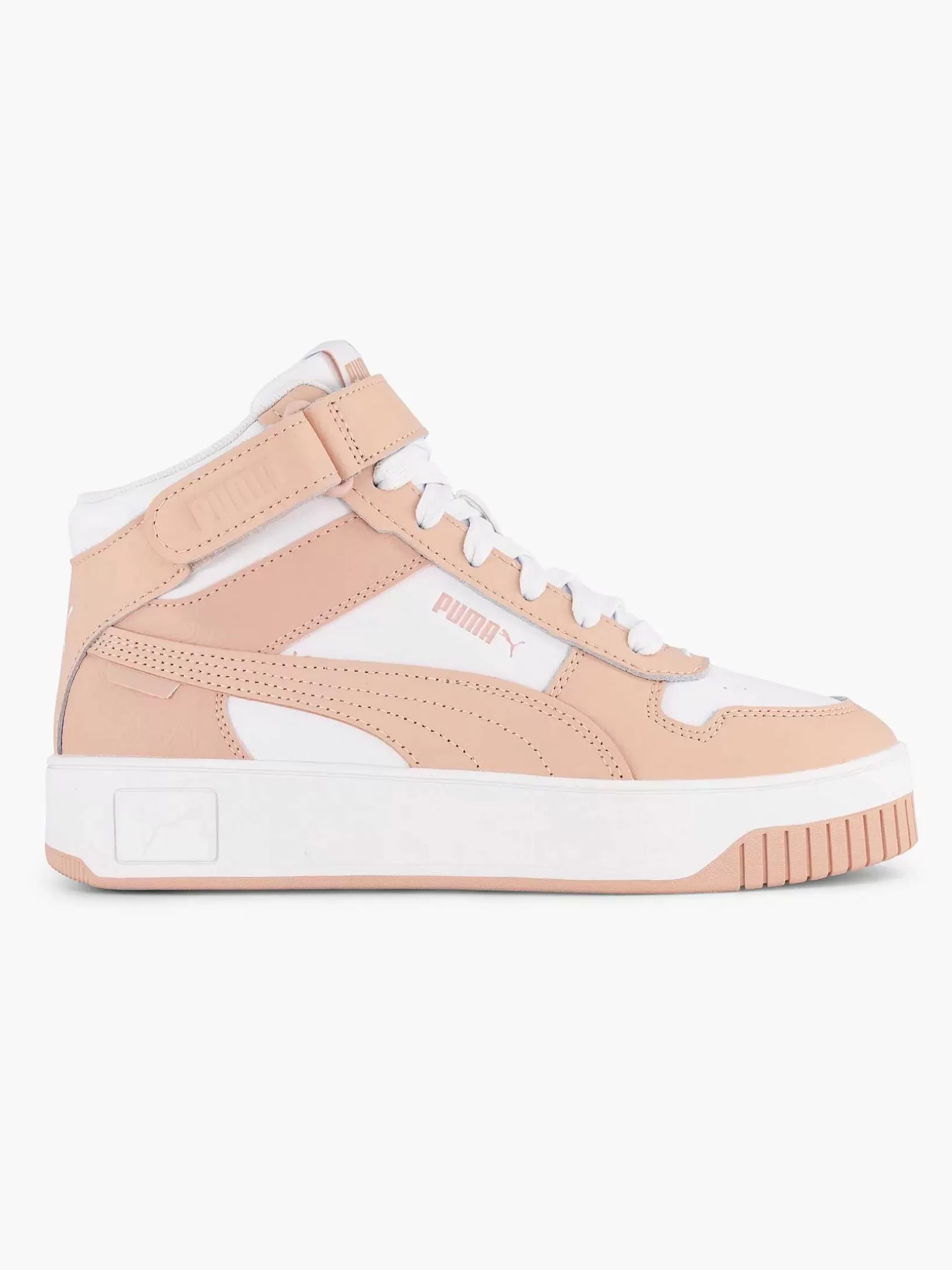 Ladies Puma White Carina Street Mid