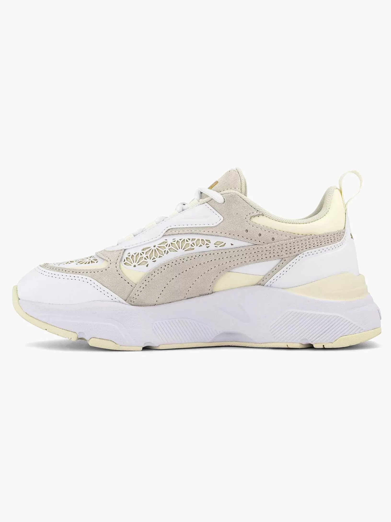 Ladies Puma White Cassia Laser Cut