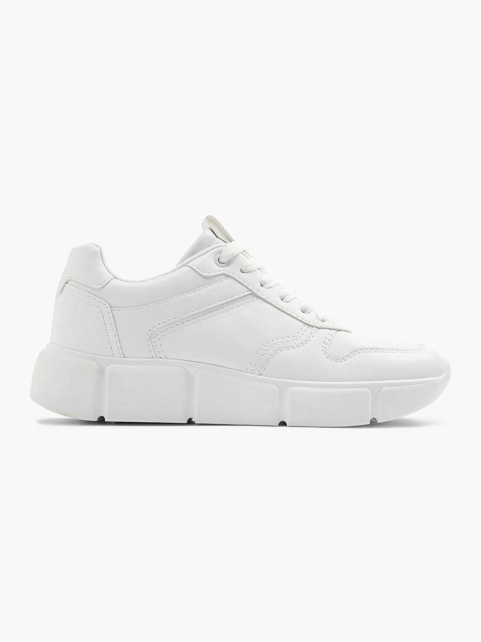 Ladies Graceland White Chunky Sneaker