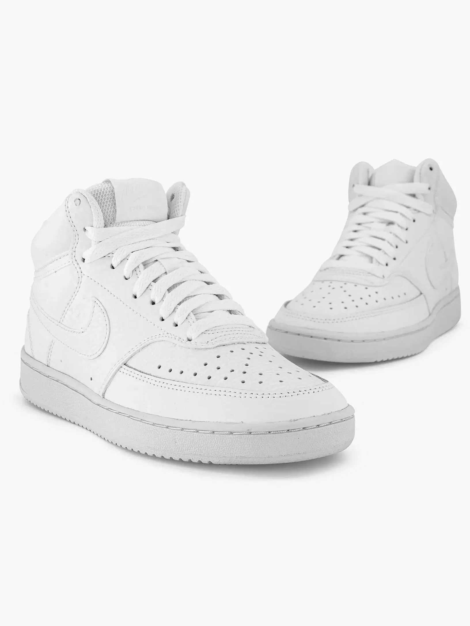 Ladies Nike White Court Vision Mid