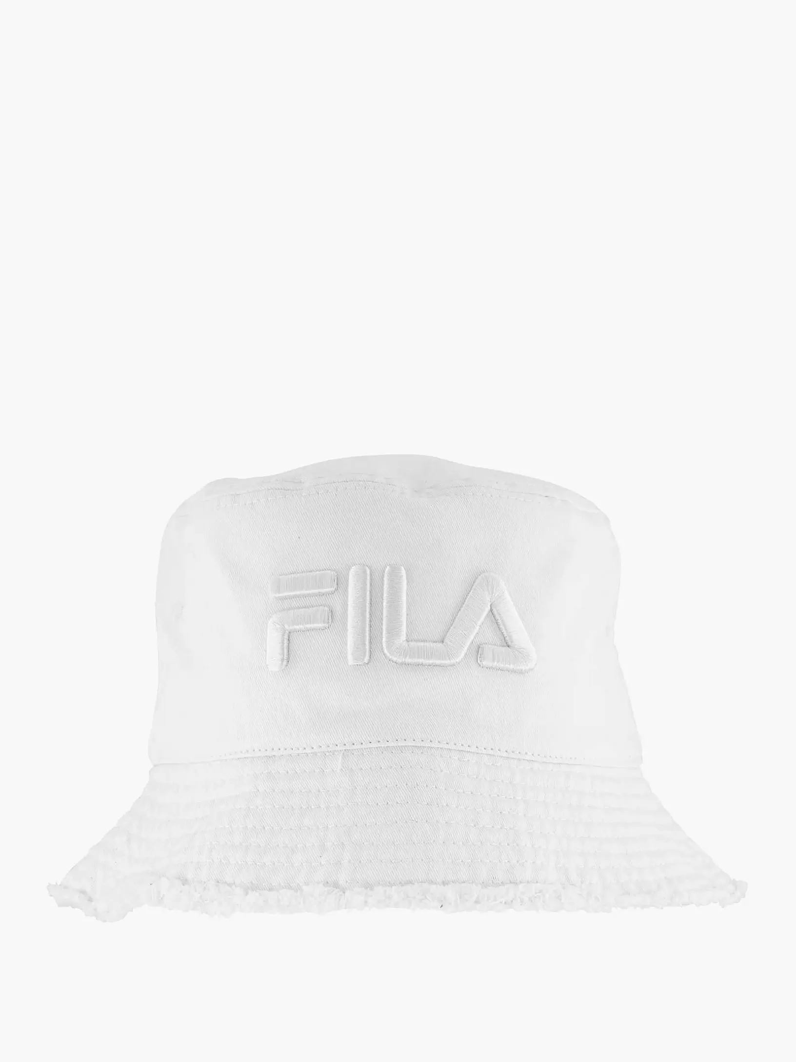 Ladies FILA White Bucket Hat Mit