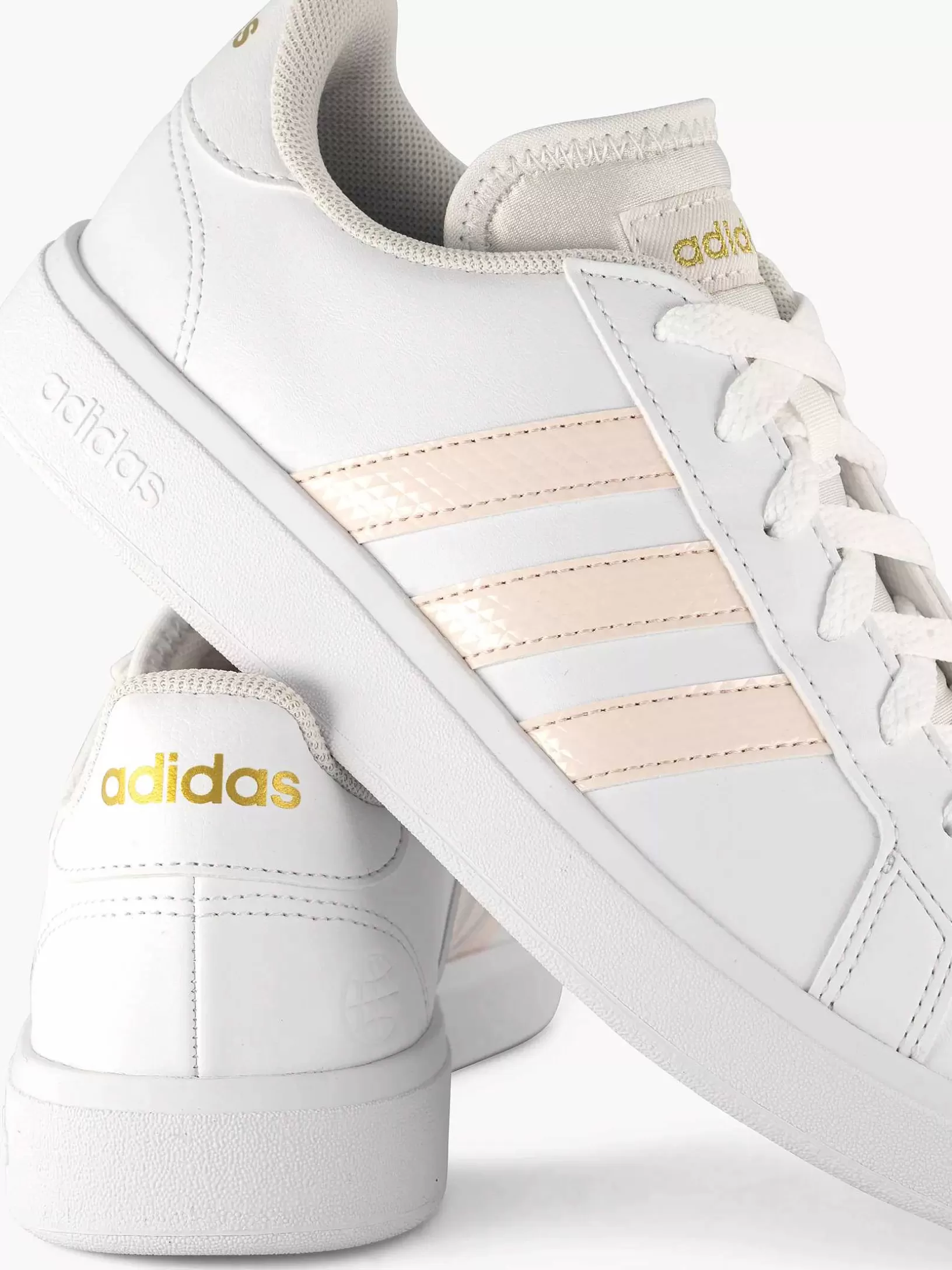 Ladies adidas White Grand Court Base 2.0