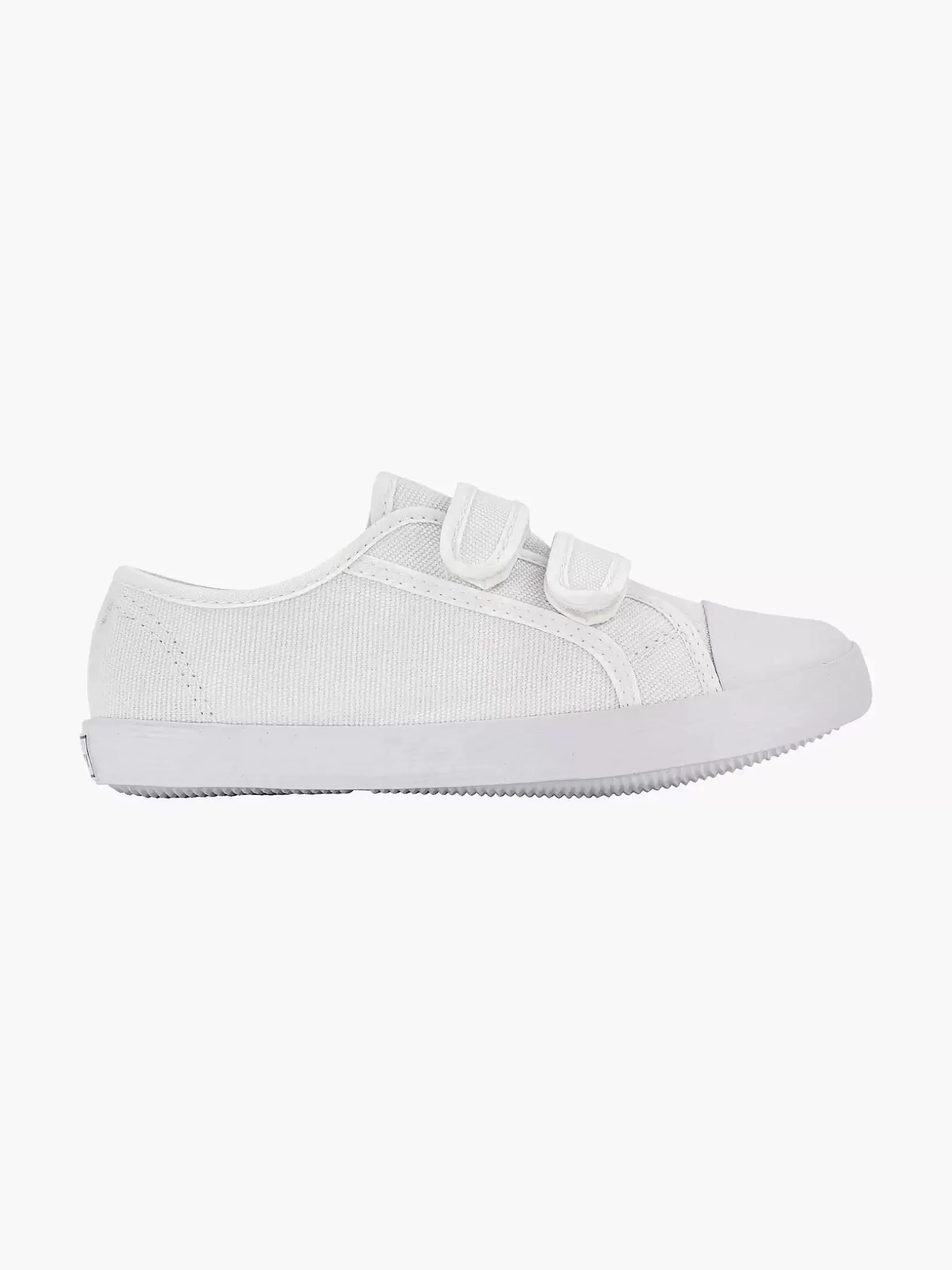 Children Vty White Gym Shoe Velcro