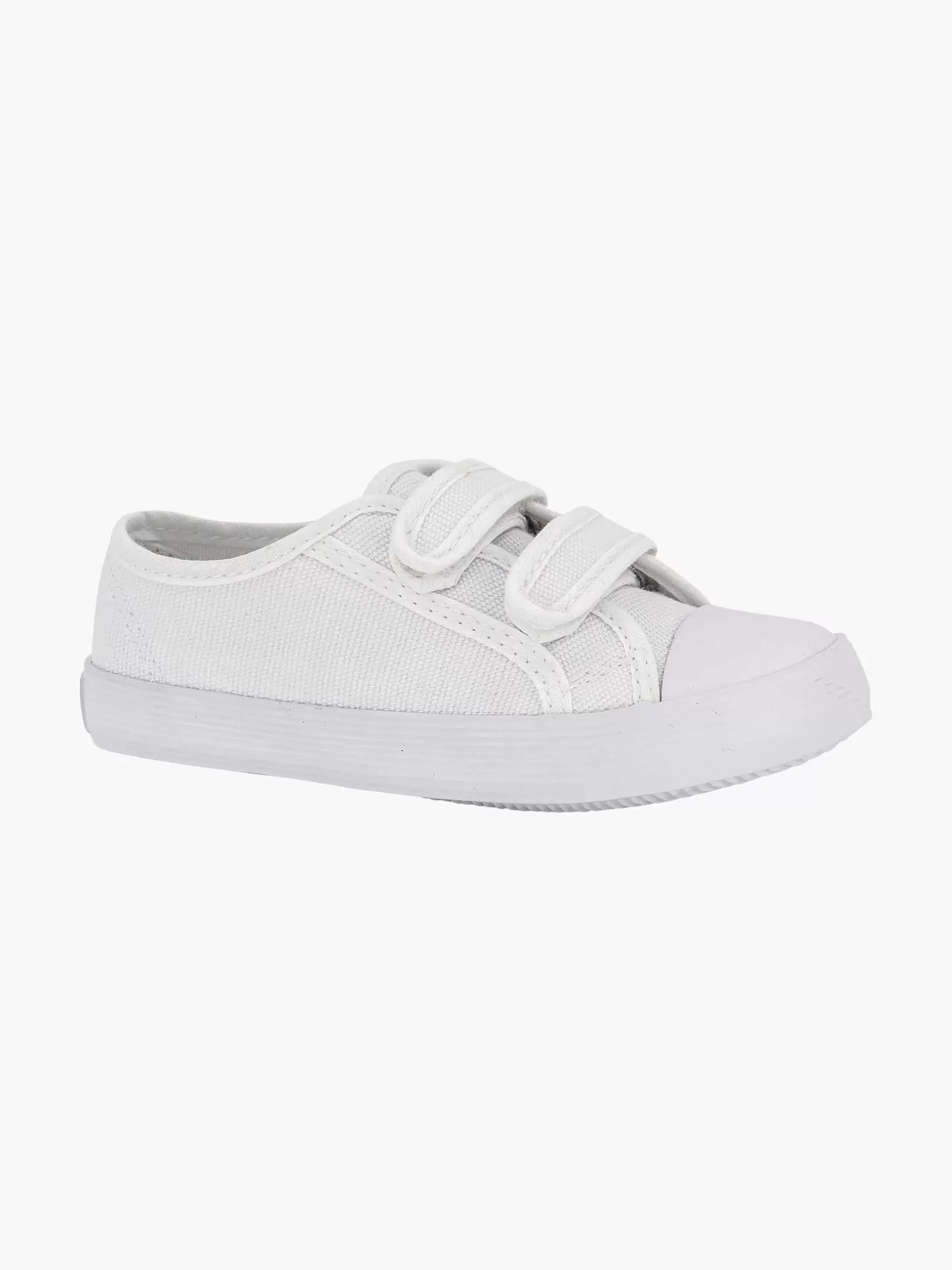 Children Vty White Gym Shoe Velcro