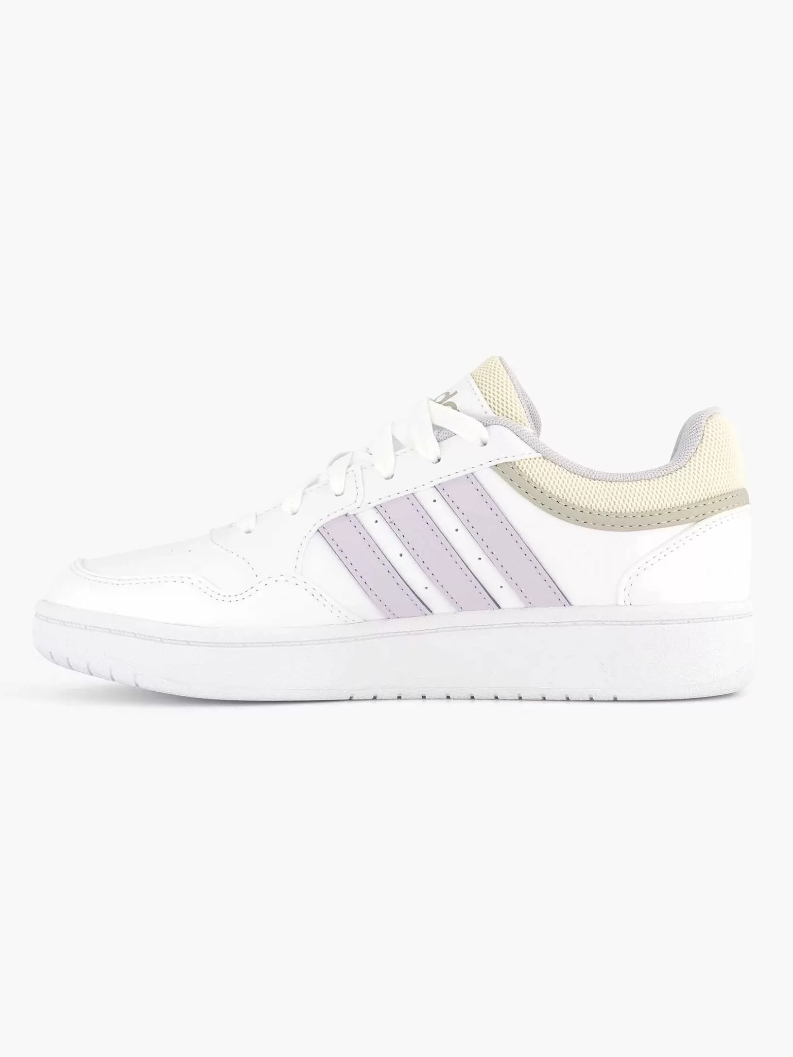 Ladies adidas White Hoops 3.0