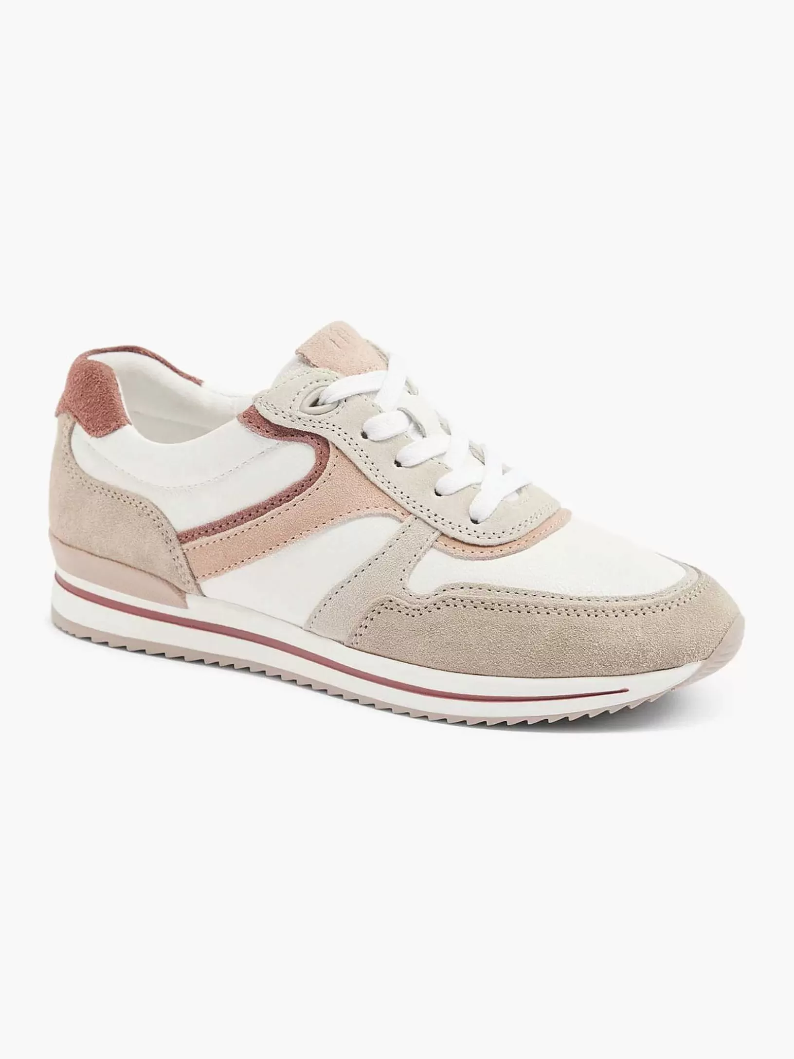 Ladies Medicus White Leather Comfort Sneaker