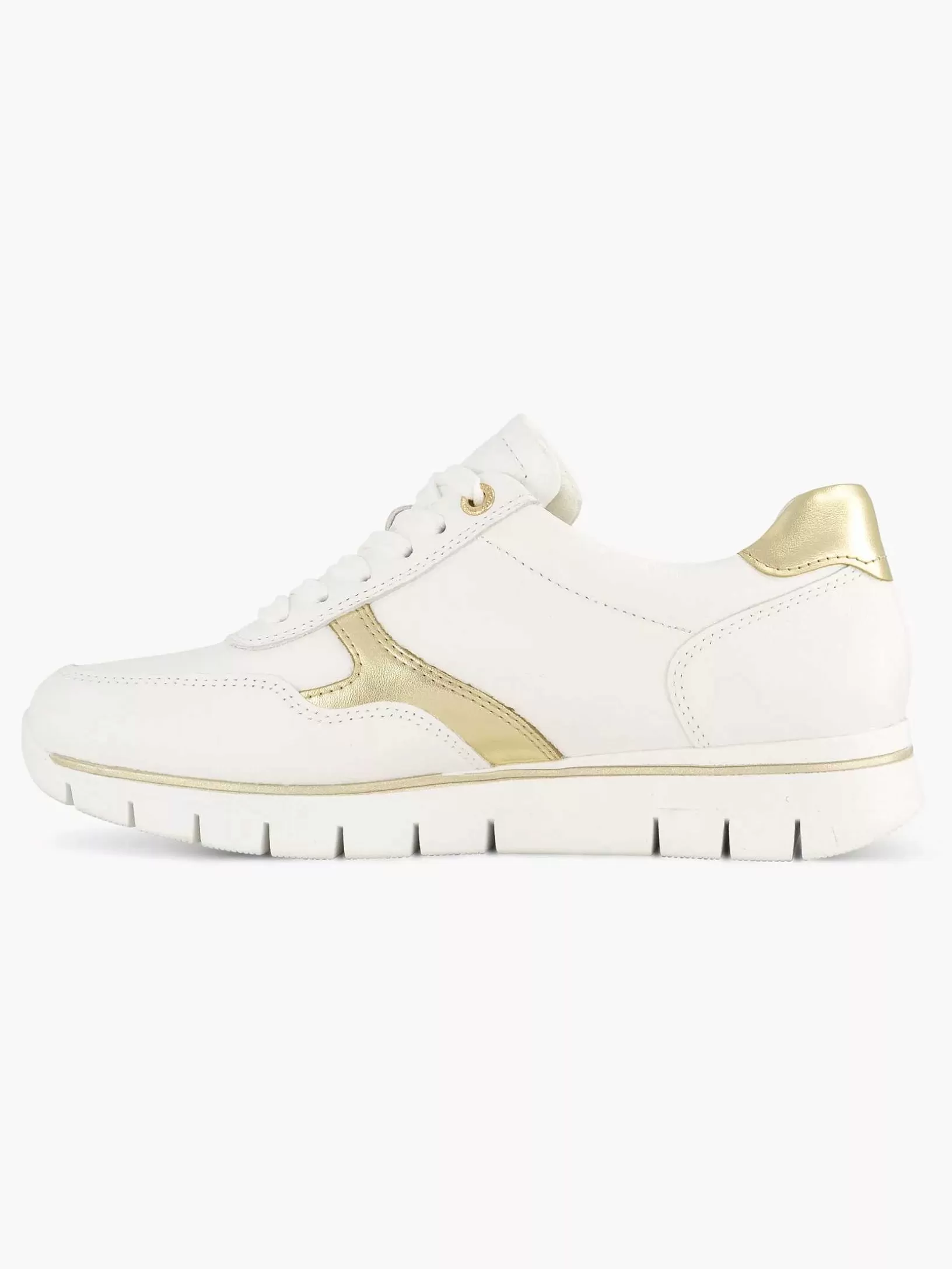 Ladies Medicus White Leather Comfort Sneaker