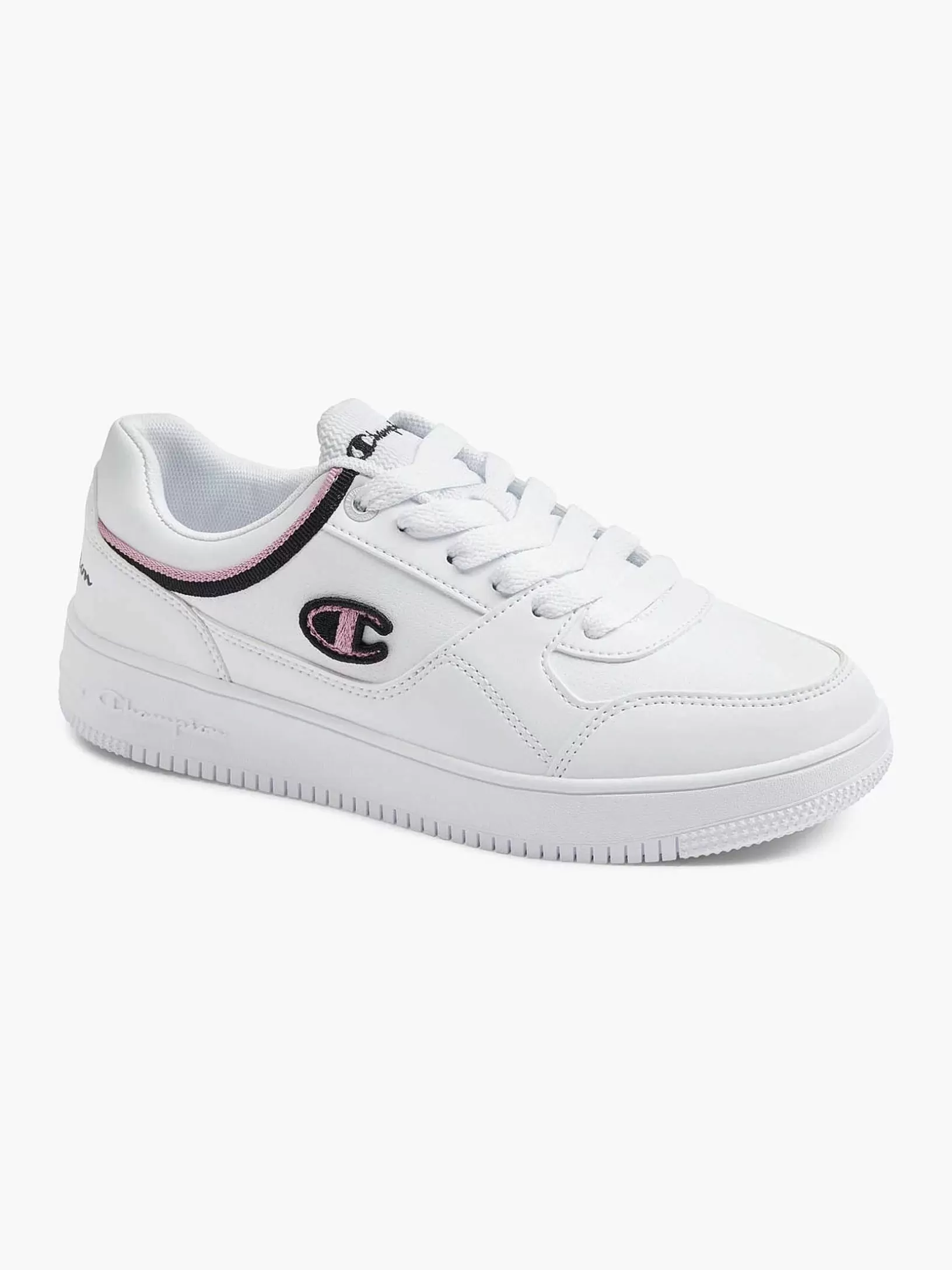 Ladies Champion White Low Cut Shoe Rebound