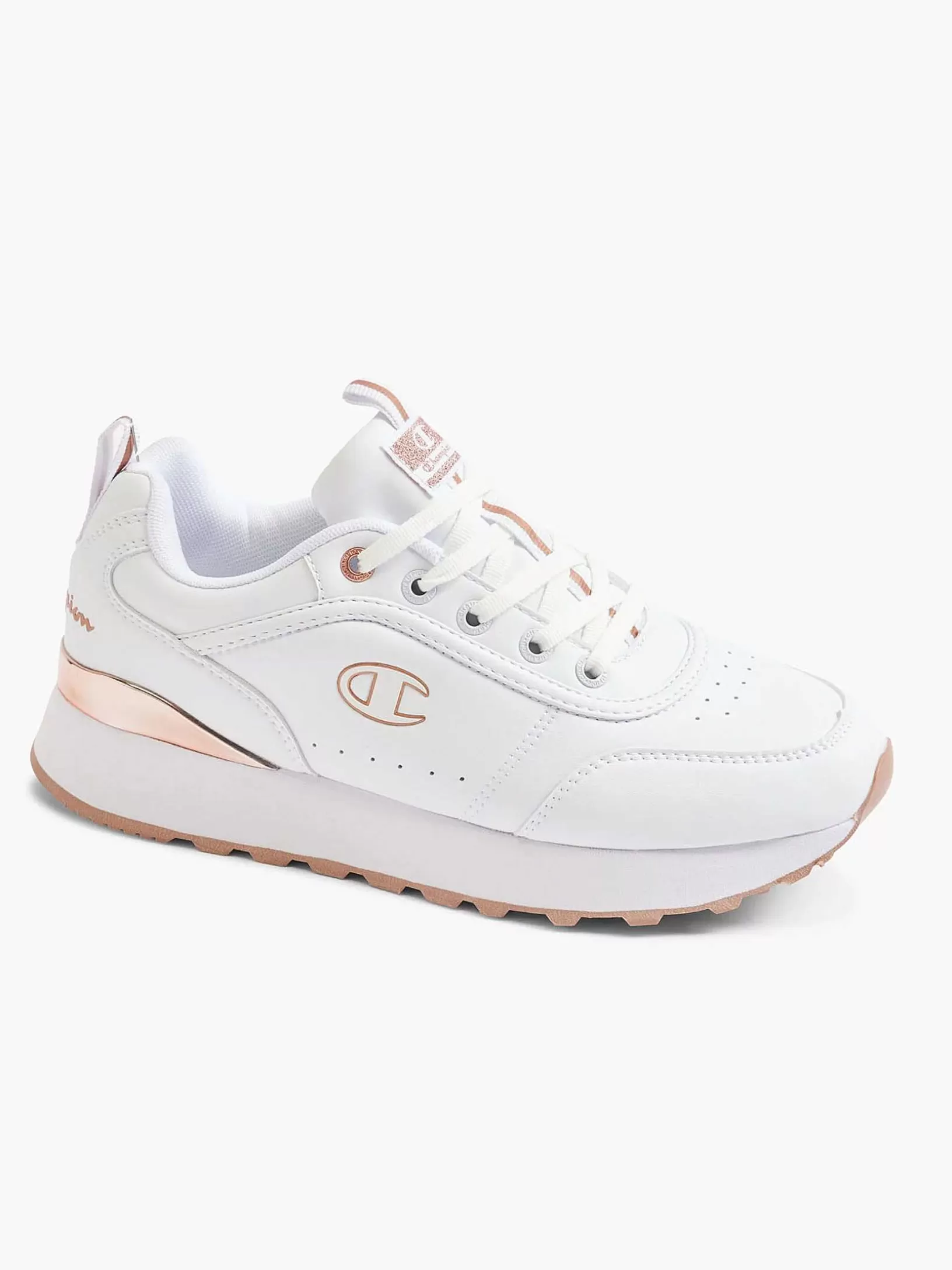 Ladies Champion White Low Cut Shoe Rr Champ Platform