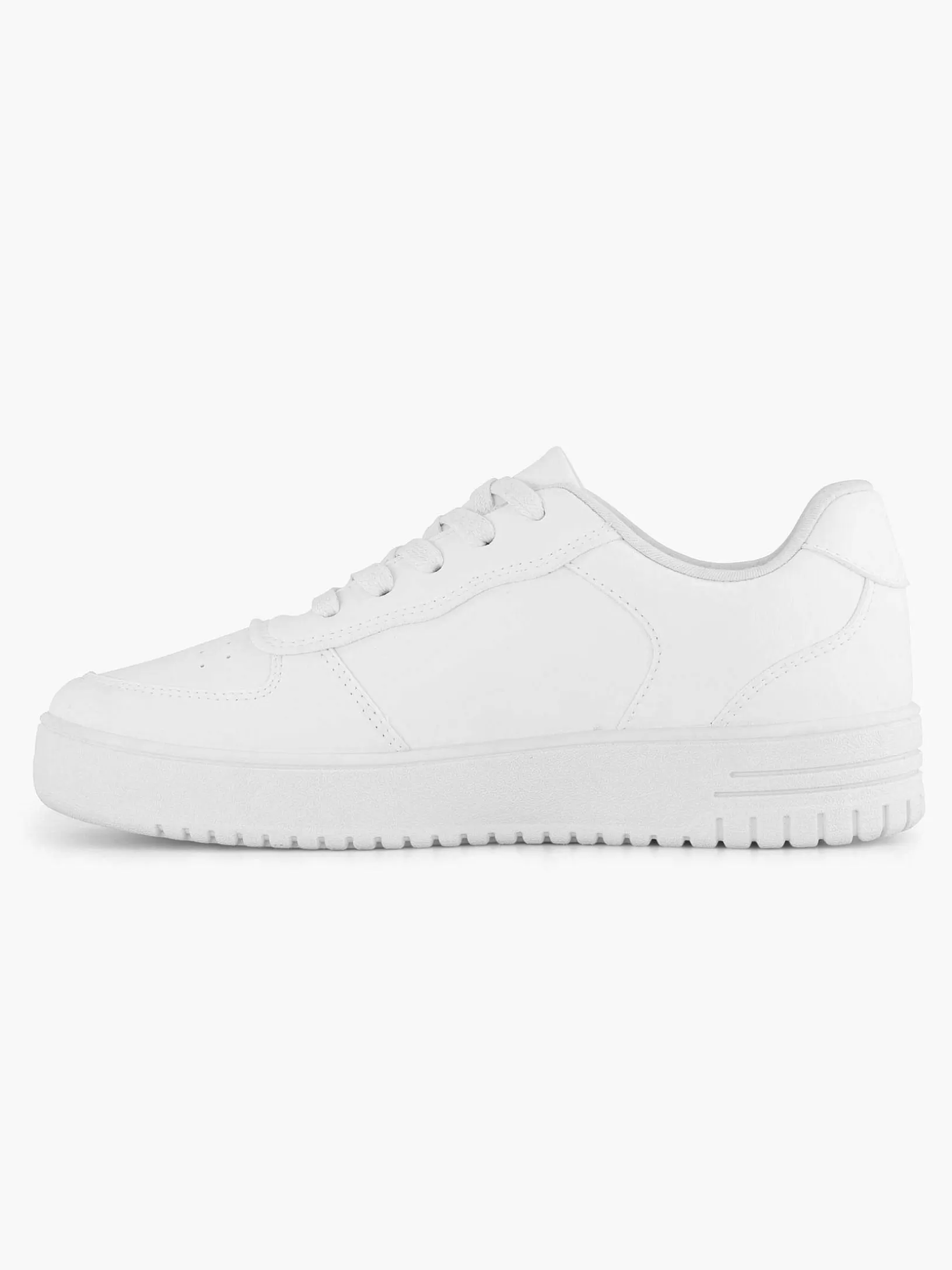 Ladies Graceland White Platform Sneaker