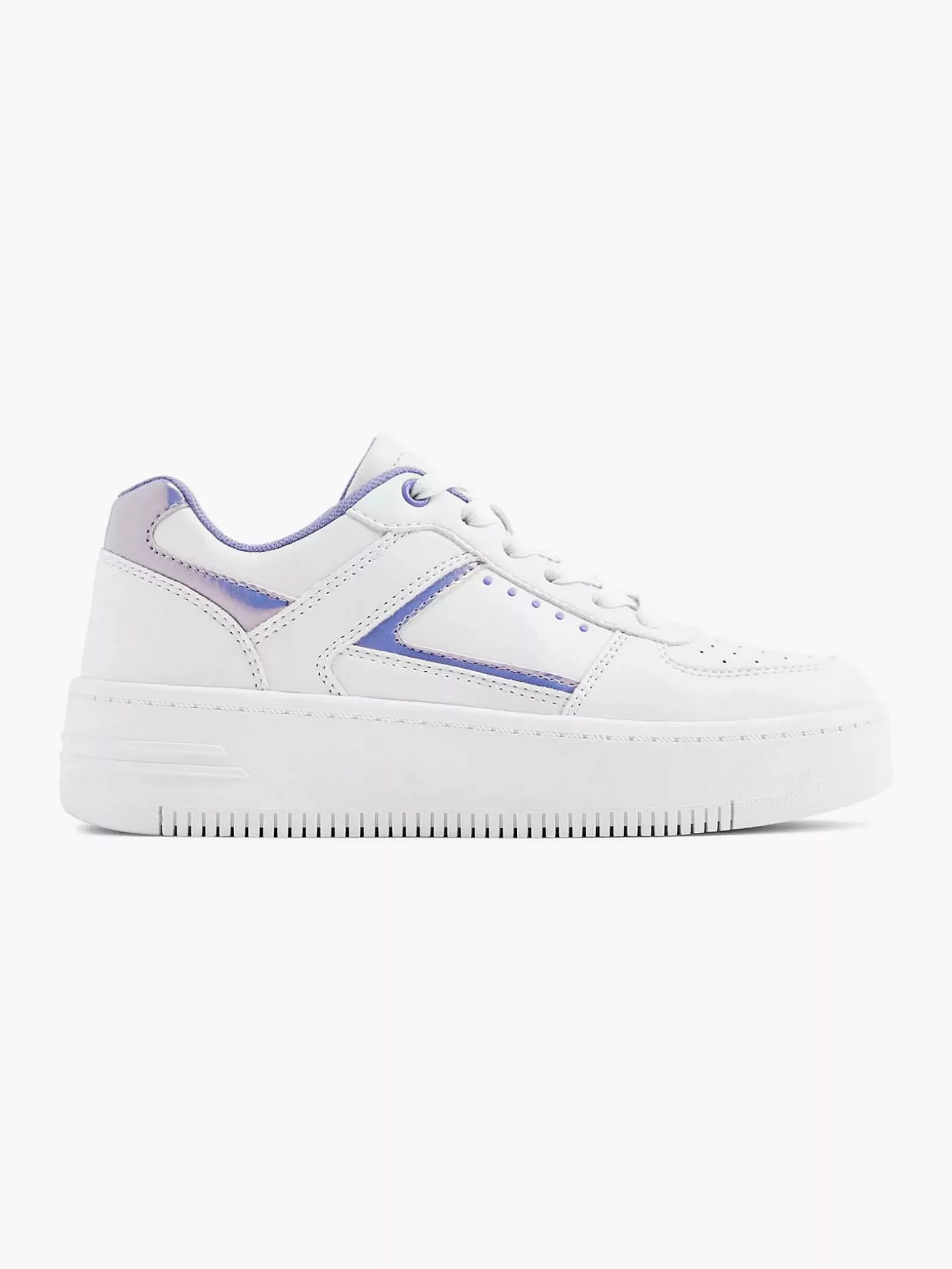 Ladies Graceland White Platform Sneaker