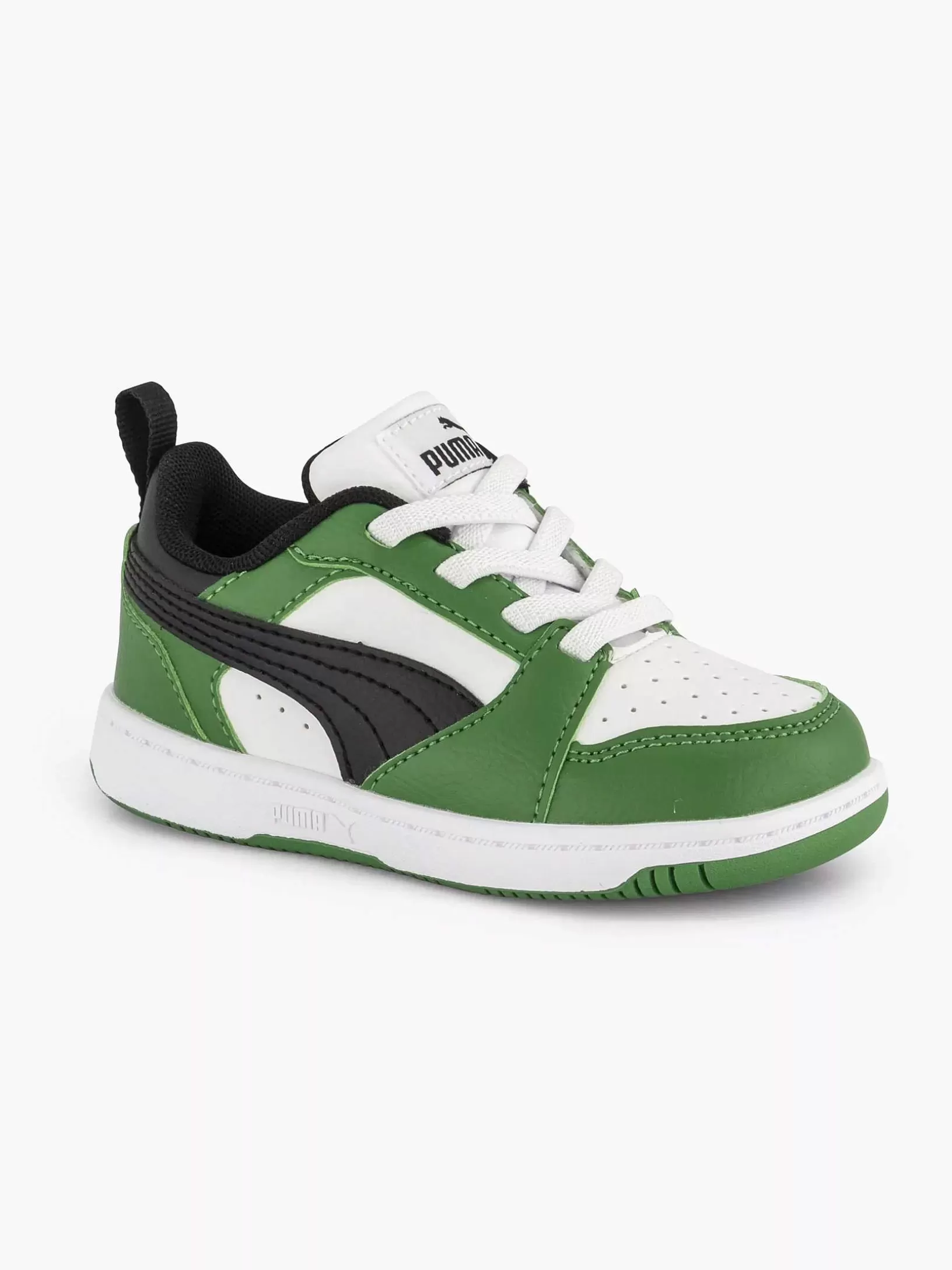 Children Puma White Rebound V6 Lo Ac Inf