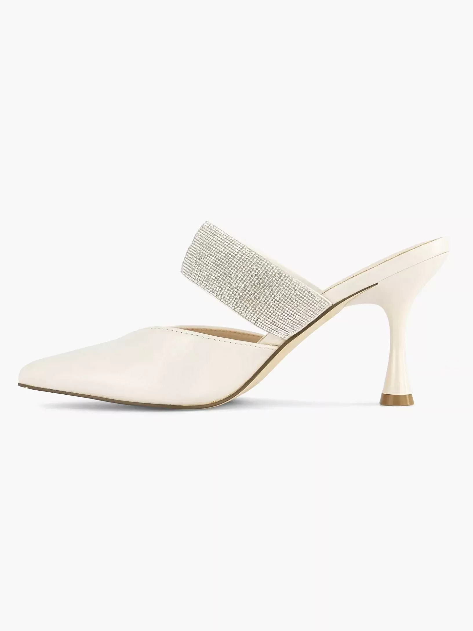 Ladies Graceland White Pump Stones