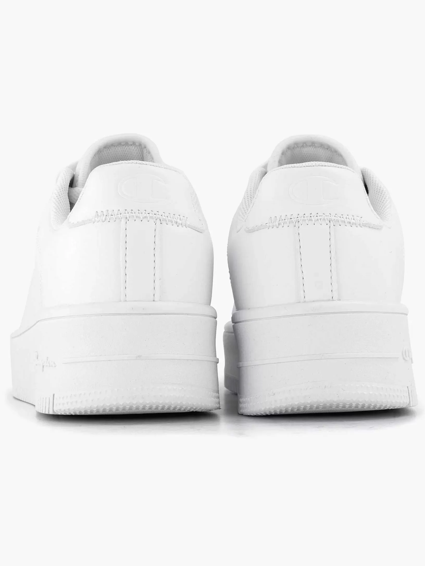 Ladies Champion White Rebound Platform Low