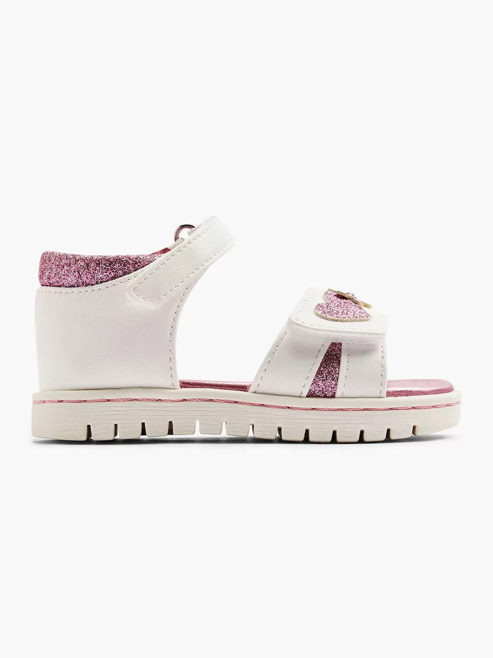 Children Cupcake Couture White Sandal Heart