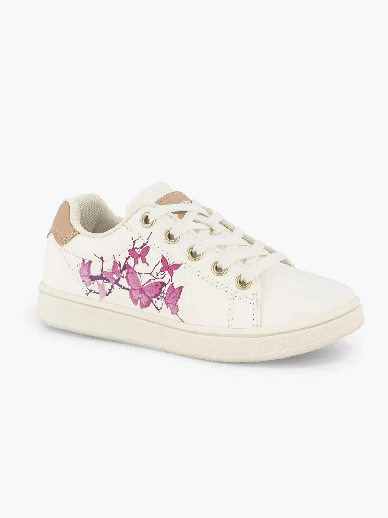 Children Graceland White Sneaker Butterflies