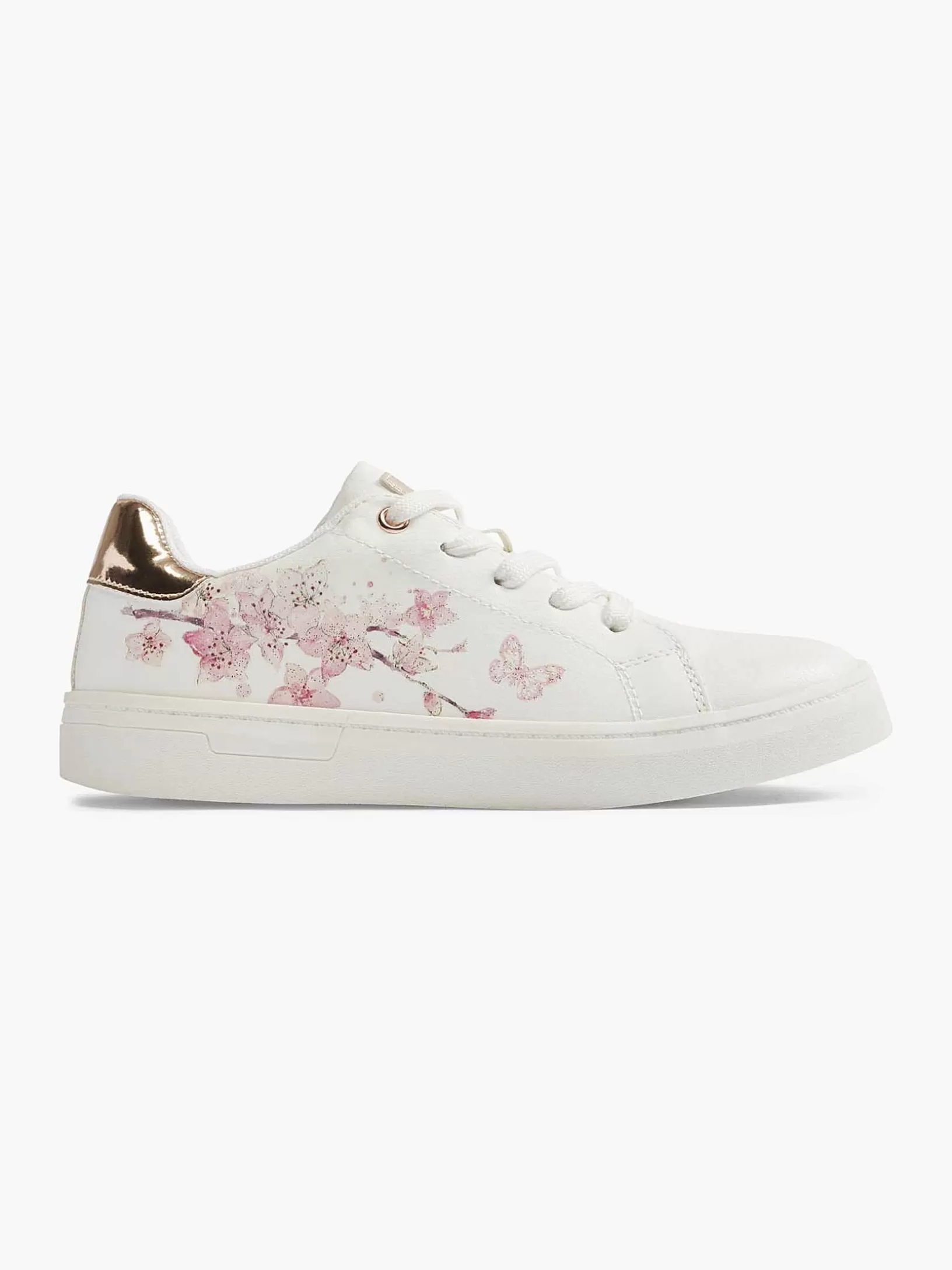 Children Graceland White Sneaker Floral Print