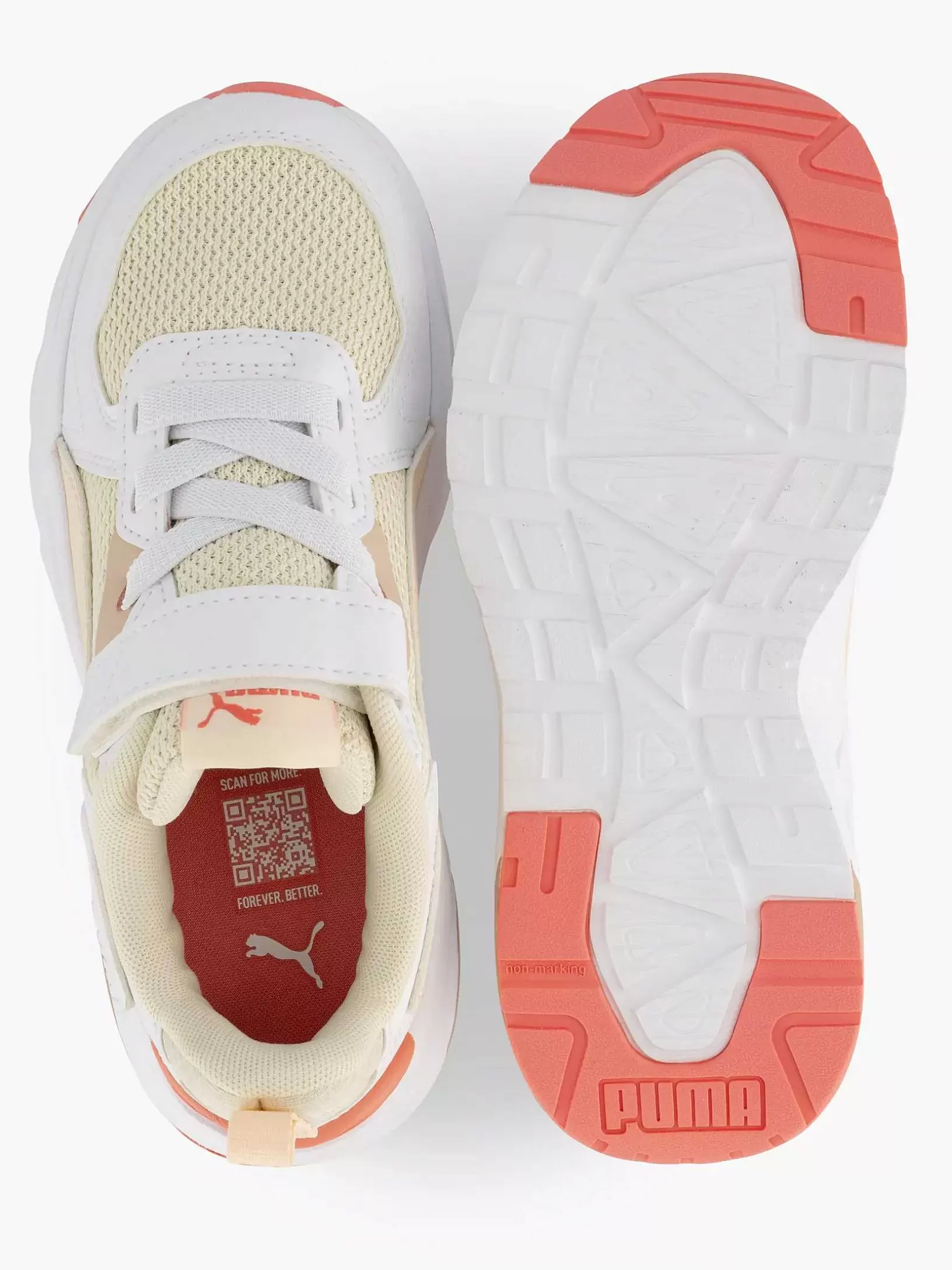 Children Puma White Sneaker Trinity Lite Ac